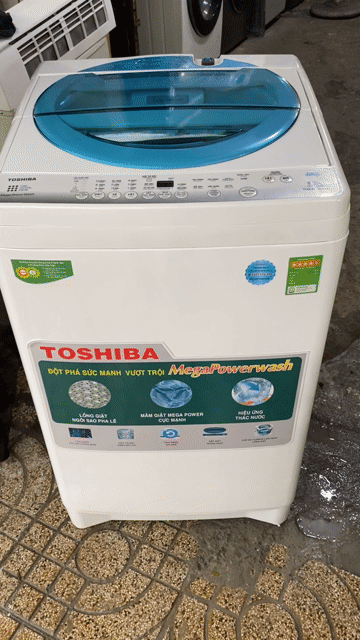 Máy giặt Toshiba 8.2kg Trắng, Xanh Mới 90%. Mua bán Máy giặt tại Quận Tân Phú Tp Hồ Chí Minh được đăng bởi Điện Lạnh Thanh Sang hình 1