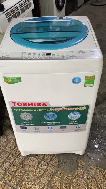 Máy giặt Toshiba 8.2kg Trắng, Xanh Mới 90%. Mua bán Máy giặt tại Quận Tân Phú Tp Hồ Chí Minh được đăng bởi Điện Lạnh Thanh Sang hình 1