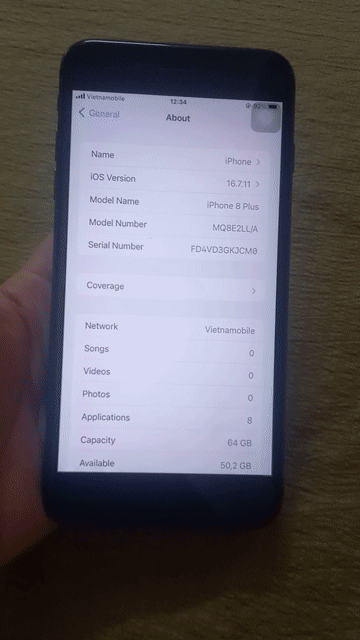 iPhone 8 Plus  Đen. Mua bán Điện thoại tại Quận Bình Thạnh Tp Hồ Chí Minh được đăng bởi ngọc hình 1