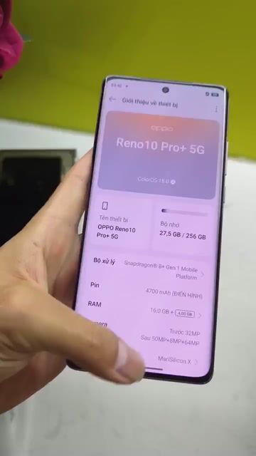 Oppo Reno 10 Pro+ 5G 256GB Tím. Mua bán Điện thoại tại Huyện Đông Anh Hà Nội được đăng bởi Trường hình 1