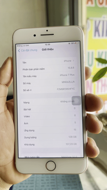 Apple iPhone 7 Plus 128GB Vàng hồng Like New. Mua bán Điện thoại tại Huyện Nhơn Trạch Đồng Nai được đăng bởi Điện Thoại Ngọc Hiệp hình 1
