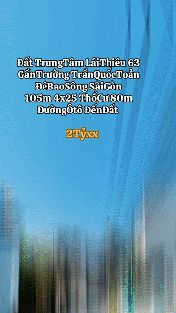 Mua bán Đất Thành phố Thuận An Bình Dương diện tích 105 m² giá 2,8 tỷ