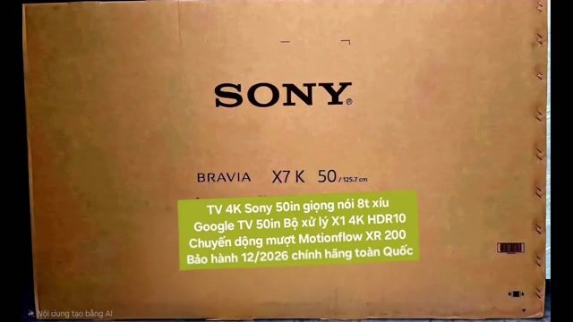 TV 4K Sony KD-50X75K 50in 4K Google TV BH 12/2026. Mua bán Tivi, Âm thanh tại Quận 8 Tp Hồ Chí Minh được đăng bởi Nguyen nguyen hình 1