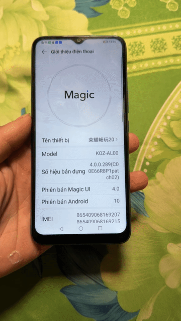 Honor Play 20 KOZ-AL00 Xanh Đã sử dụng. Mua bán Điện thoại tại Thành phố Thủ Đức Tp Hồ Chí Minh được đăng bởi nt hình 1