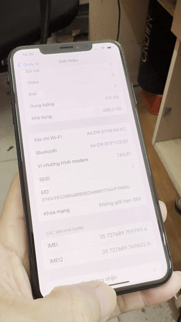 Hàng hiếm - iPhone XS Max 512GB Đen full zin ngon. Mua bán Điện thoại tại Quận Thanh Xuân Hà Nội được đăng bởi Duy hình 1