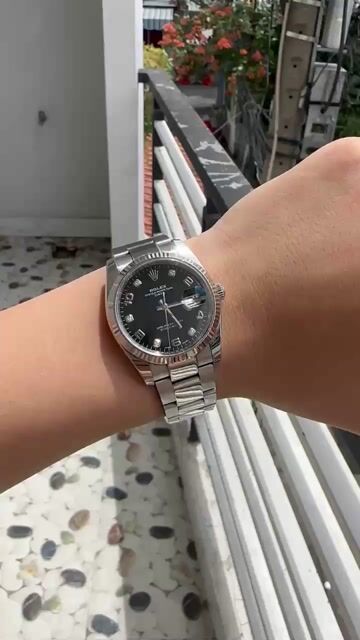 Rolex Datejust mặt đen 5 viên kim cương mới 99%. Mua bán Đồng hồ tại Huyện Bình Chánh Tp Hồ Chí Minh được đăng bởi Tuấn Huy hình 1