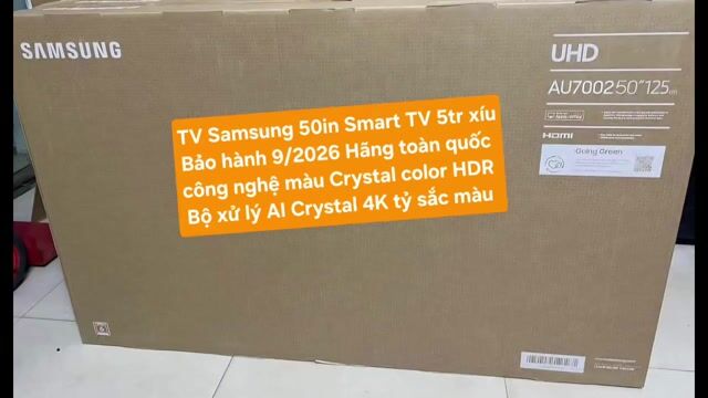 TV 4K Samsung 50AU7002 50in 4K Smart TV BH 09/2026. Mua bán Tivi, Âm thanh tại Quận 8 Tp Hồ Chí Minh được đăng bởi Nguyen nguyen hình 1