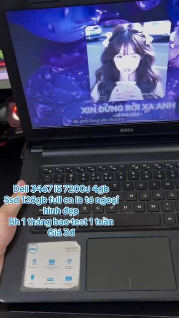 Dell Inspiron 3467 i5 7200u 4GB/128GB Đen. Mua bán Laptop tại Quận 6 Tp Hồ Chí Minh được đăng bởi Máy Tính Bảo Ngọc hình 1