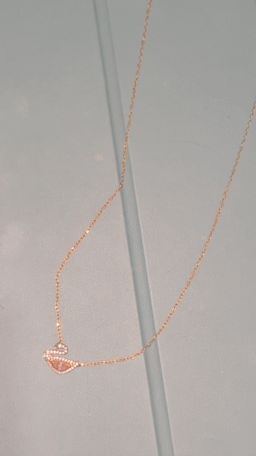 Dây chuyền Swarovski Thiên nga Vàng hồng Nữ. Mua bán Phụ kiện thời trang khác tại Huyện Chợ Lách Bến Tre được đăng bởi Nhân Long hình 1