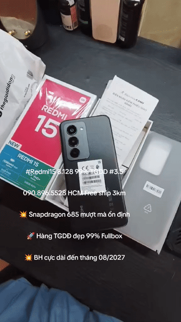 #Redmi15 8.128 99% TGDD #3.5. Mua bán Điện thoại tại Quận 10 Tp Hồ Chí Minh được đăng bởi Trần Văn Quyền hình 1