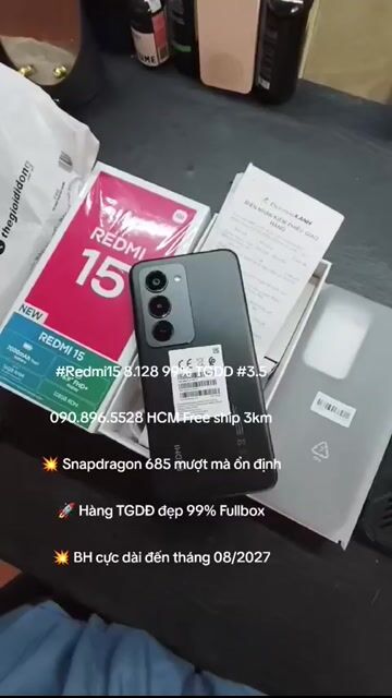 #Redmi15 8.128 99% TGDD #3.5. Mua bán Điện thoại tại Quận 10 Tp Hồ Chí Minh được đăng bởi Trần Văn Quyền hình 1