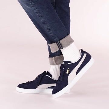 puma suede all navy