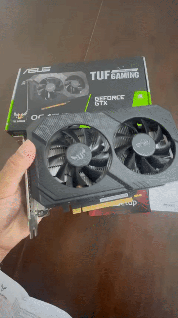 Card màn hình Asus TUF Gaming 1650 4GB GDDR6. Mua bán Linh kiện (RAM, Card...) tại Huyện Kim Sơn Ninh Bình được đăng bởi HUYTHAO hình 1