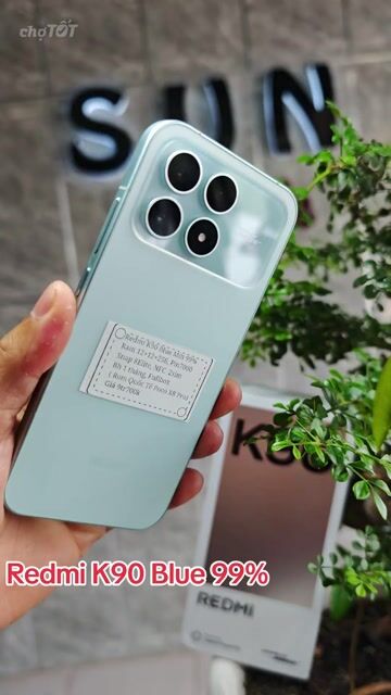 Redmi K90 Blue 99% R12+256 Snap8elit Pin7000 . Mua bán Điện thoại tại Huyện Trảng Bàng Tây Ninh được đăng bởi Sun Mobile Shop Điện Thoại Trảng Bàng Tây Ninh 01 hình 1