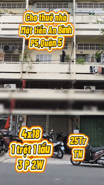 Cho thuê Nhà ở Quận 5 Tp Hồ Chí Minh diện tích 72 m² giá 25 triệu/tháng
