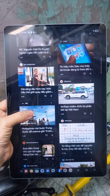 Samsung Galaxy Tab S9 FE+ Xám. Mua bán Máy tính bảng tại Quận Tân Phú Tp Hồ Chí Minh được đăng bởi Lam Truong hình 1