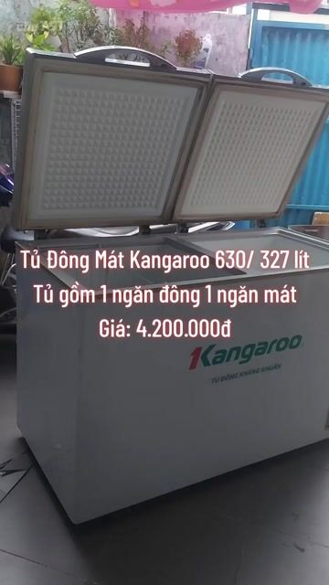 Tủ đông mát Kangaroo 327 lít thanh lý . Mua bán Tủ lạnh tại Quận Tân Bình Tp Hồ Chí Minh được đăng bởi ĐIỆN MÁY VUI VẺ hình 1