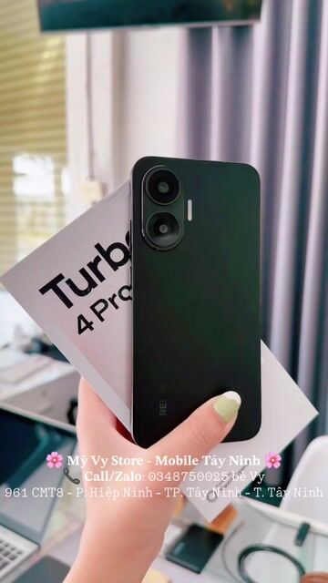 Xiaomi Redmi Turbo 4 Pro 16/256GB Đen Like New. Mua bán Điện thoại tại Thành phố Tây Ninh Tây Ninh được đăng bởi Mỹ Vy Store Mobile Tây Ninh hình 1