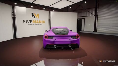 FIVEM 488mis | Realistic Sports Car [Unbadged] Add-On | Interior & Exterior | Working Lights | Add-On | Optimized | Fivem Ready | High Quality — video preview