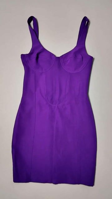 Zara Purple Mini Strap Dress – Size XS | Like New | Night Ou