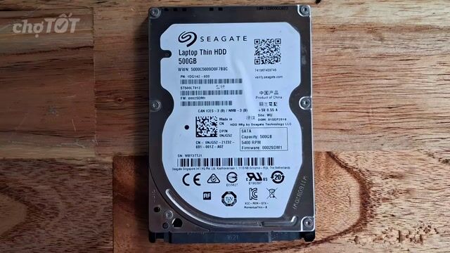 Ổ cứng HDD Seagate 500GB 5400 RPM đã sử dụng. Mua bán Linh kiện (RAM, Card...) tại Huyện Bình Chánh Tp Hồ Chí Minh được đăng bởi THẾ GIỚI TÀI LỘC  hình 1
