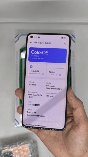 Oppo Reno7 Pro 5G 8/256GB Đen, có ship. Mua bán Điện thoại tại Quận Thanh Xuân Hà Nội được đăng bởi Đỗ Mạnh Nhuận hình 1