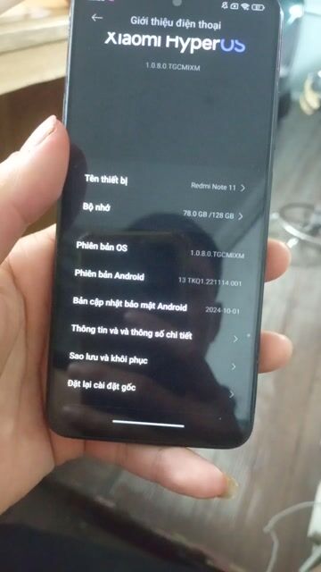 Xiaomi Redmi Note 11S 128GB Đen. Mua bán Điện thoại tại Quận Hoàng Mai Hà Nội được đăng bởi SHOP PHỤ KIỆN INTERNET hình 1