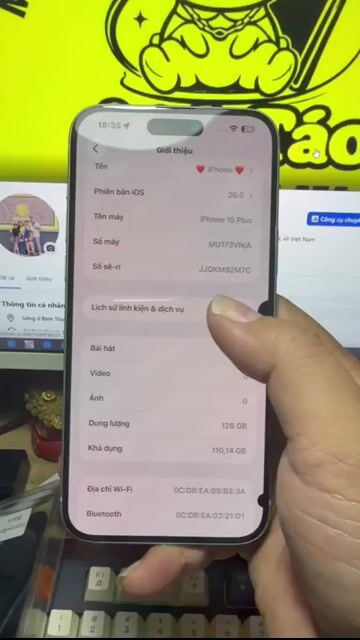 Apple iPhone 15 Plus 128GB Xanh lá. Mua bán Điện thoại tại Quận Bình Thạnh Tp Hồ Chí Minh được đăng bởi Trang hình 1