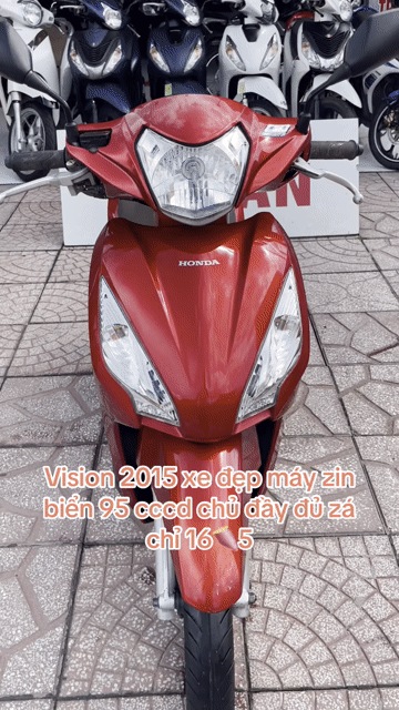 Honda Vision 2015 Đỏ xe đẹp mayw zin biển 95 cccd. Mua bán Xe máy tại Quận Cái Răng Cần Thơ được đăng bởi CẦM ĐỒ TRUNG TÍN  hình 1