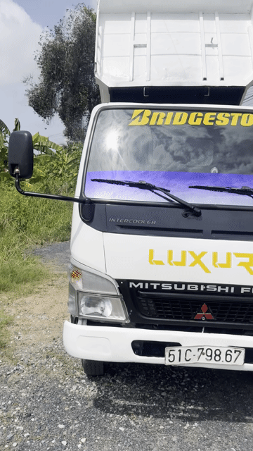 Xe ben Mitsubishi Fuso Canter 2009 Trắng. Mua bán Xe tải, xe ben tại Thành phố Tân An Long An được đăng bởi Trung Dũng hình 1