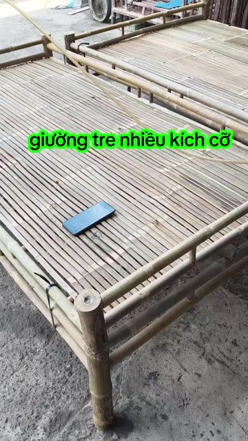 Giường tre tự nhiên bền chắc. Mua bán Giường, chăn ga gối nệm tại Quận 12 Tp Hồ Chí Minh được đăng bởi Thanh Hoa hình 1