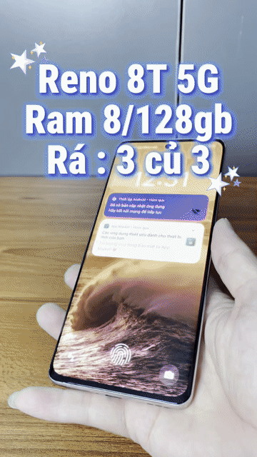 OPPO Reno 8T 5G 128GB Trắng. Mua bán Điện thoại tại Quận 4 Tp Hồ Chí Minh được đăng bởi Tuấn hình 1