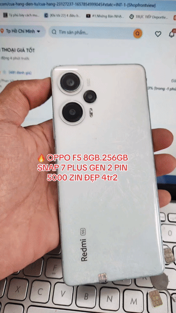 OPPO F5 256GB Trắng. Mua bán Điện thoại tại Quận Bình Thạnh Tp Hồ Chí Minh được đăng bởi AN MOBILE hình 1