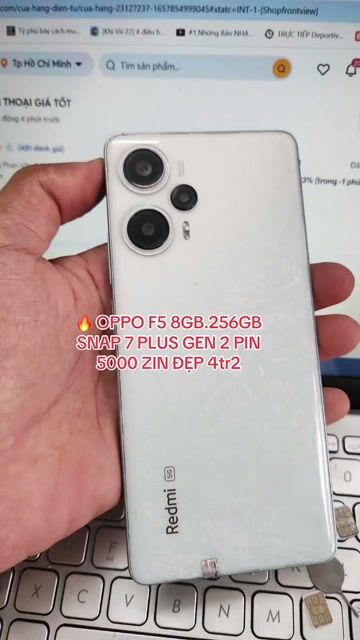 OPPO F5 256GB Trắng. Mua bán Điện thoại tại Quận Bình Thạnh Tp Hồ Chí Minh được đăng bởi AN MOBILE hình 1