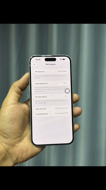 Apple iPhone 15 Plus 256GB Trắng Đã thay pin. Mua bán Điện thoại tại Thành phố Tân An Long An được đăng bởi Trùm cuối  hình 1