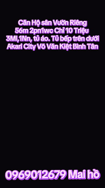 Cho thuê Căn hộ Chung cư Akari City Quận Bình Tân Tp Hồ Chí Minh diện tích 56 m² giá 10,5 triệu/tháng