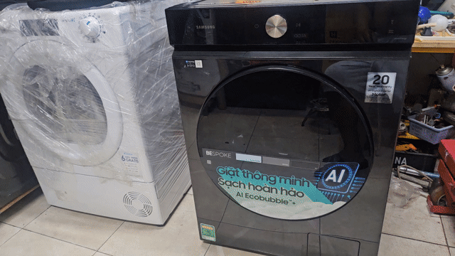 Máy giặt Samsung Bespoke 12kg WW12CB944DGB  Mới💯%. Mua bán Máy giặt tại Quận 1 Tp Hồ Chí Minh được đăng bởi Xì Trum Vân hình 1