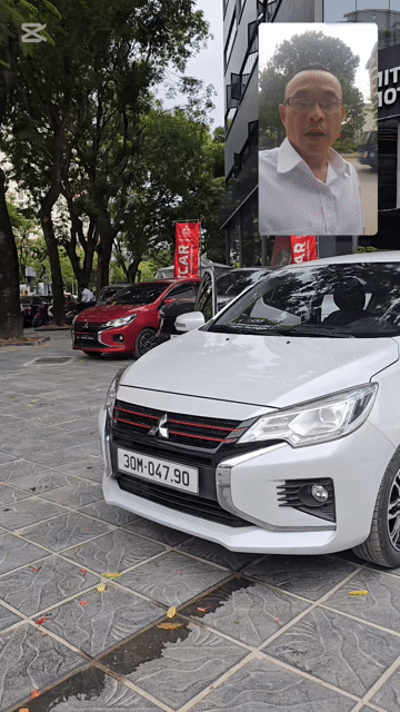 Mitsubishi Attrage Premium 2022 Trắng 25000 km. Mua bán Ô tô tại Quận Hoàng Mai Hà Nội được đăng bởi Kiên xe lướt hình 1