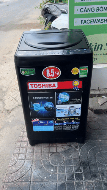 Máy giặt Toshiba 8.5kg cửa trên Đen. Mua bán Máy giặt tại Huyện Hóc Môn Tp Hồ Chí Minh được đăng bởi Linh Tran hình 1