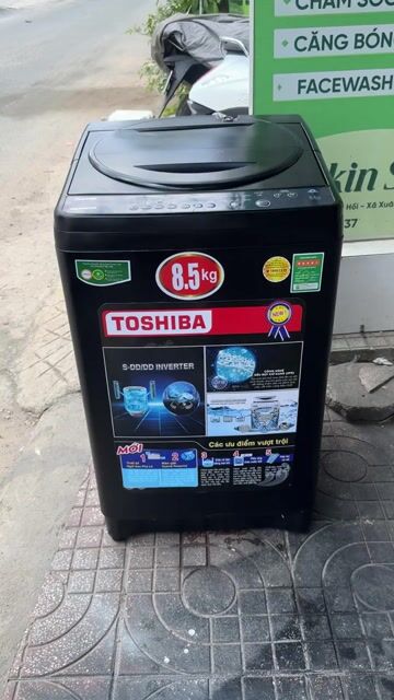 Máy giặt Toshiba 8.5kg cửa trên Đen. Mua bán Máy giặt tại Huyện Hóc Môn Tp Hồ Chí Minh được đăng bởi Linh Tran hình 1