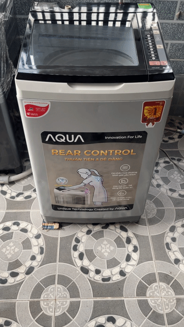 Máy giặt Aqua 9kg Xám. Mua bán Máy giặt tại Quận Cái Răng Cần Thơ được đăng bởi Tiến hình 1