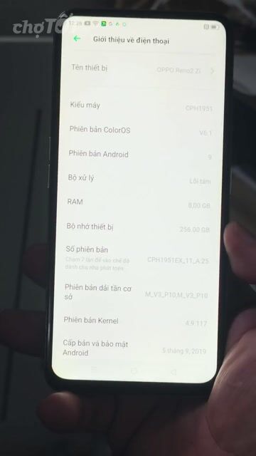 Oppo Reno 2Z 256GB Trắng. Mua bán Điện thoại tại Quận 1 Tp Hồ Chí Minh được đăng bởi ViễnThôngBig hình 1