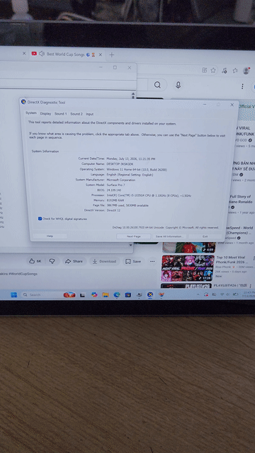 Microsoft Surface Pro 7 i5 13 inch 8GB/128GB Bạc. Mua bán Máy tính bảng tại Quận Đống Đa Hà Nội được đăng bởi CỬA HÀNG T STORE ĐIỆN THOẠI LAPTOP HÀ NỘI hình 1