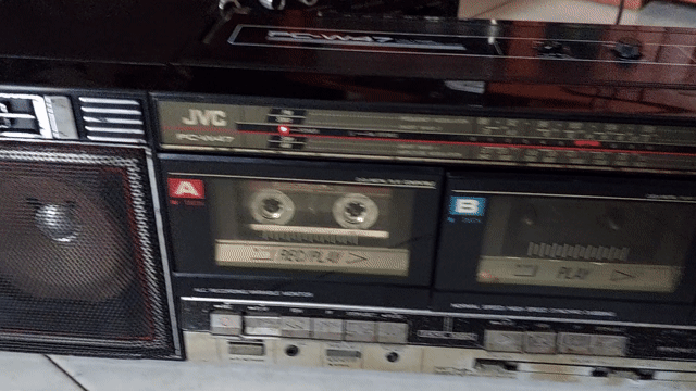 Đài Cassette JVC PC-W47 Đen Đã sử dụng. Mua bán Tivi, Âm thanh tại Huyện Bình Chánh Tp Hồ Chí Minh được đăng bởi Le va loa amply bãi hình 1