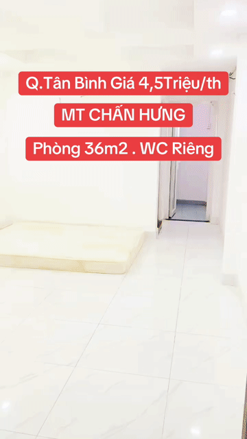 Cho thuê Phòng trọ Quận Tân Bình Tp Hồ Chí Minh diện tích 36 m² giá 4,5 triệu/tháng