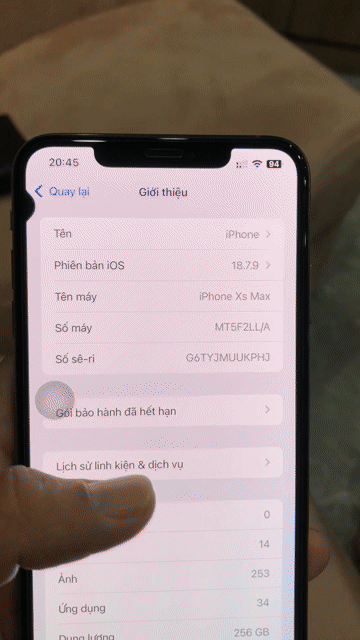 Apple iPhone XS Max 256GB Vàng hồng Đã sử dụng. Mua bán Điện thoại tại Quận Tân Bình Tp Hồ Chí Minh được đăng bởi Joker hình 1