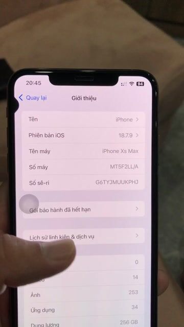 Apple iPhone XS Max 256GB Vàng hồng Đã sử dụng. Mua bán Điện thoại tại Quận Tân Bình Tp Hồ Chí Minh được đăng bởi Joker hình 1