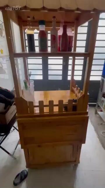 Xe trà sữa Gỗ Vàng gỗ còn sử dụng tốt. Mua bán Đồ chuyên dụng, Giống nuôi trồng tại Quận 6 Tp Hồ Chí Minh được đăng bởi My Gia hình 1
