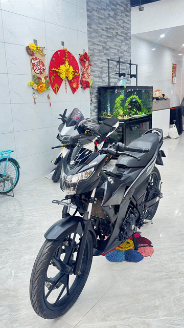 Suzuki Satria F150 Đen nhám. Mua bán Xe máy tại Quận Thanh Khê Đà Nẵng được đăng bởi Thành Đại   hình 1