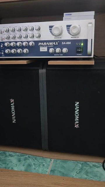 Âm ly Paramax SA-666 + Loa xách tay Nanomax. Mua bán Tivi, Âm thanh tại Thành phố Cà Mau Cà Mau được đăng bởi D V L  hình 1